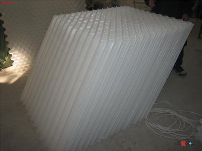 河南蜂窝斜管填料生产厂家--蜂窝斜管填料的施工步骤！